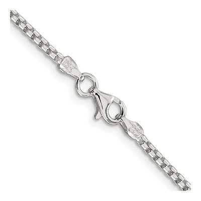 Sterling Silver 2mm Round Box Chain – view 3