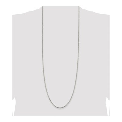 Sterling Silver 2mm Round Box Chain – view 4