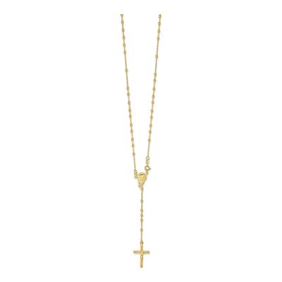 Gold-Plated Sterling Silver Rosary Necklace – view 3