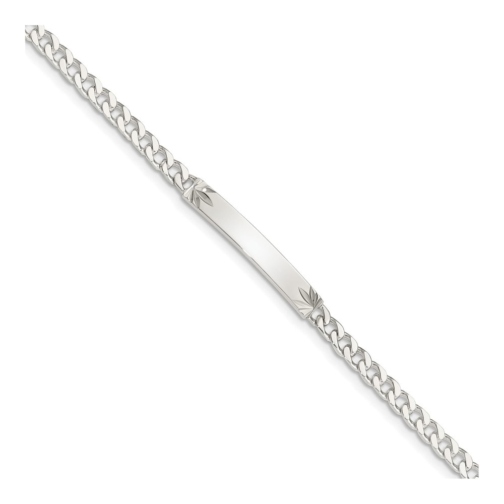 Sterling Silver Curb ID Bracelet