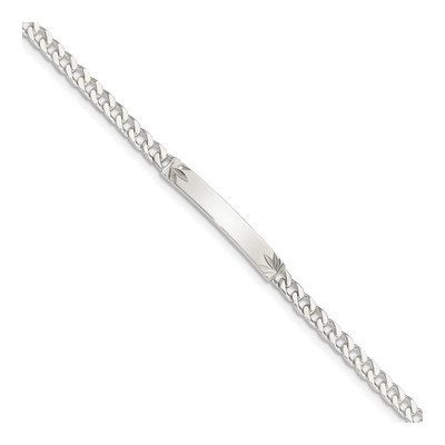 Sterling Silver Curb ID Bracelet