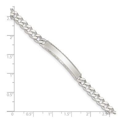 Sterling Silver Curb ID Bracelet – view 5