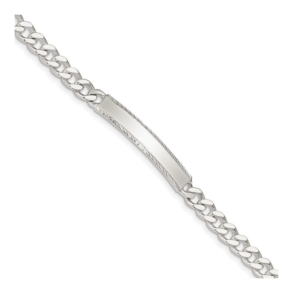 Sterling Silver Curb ID Bracelet
