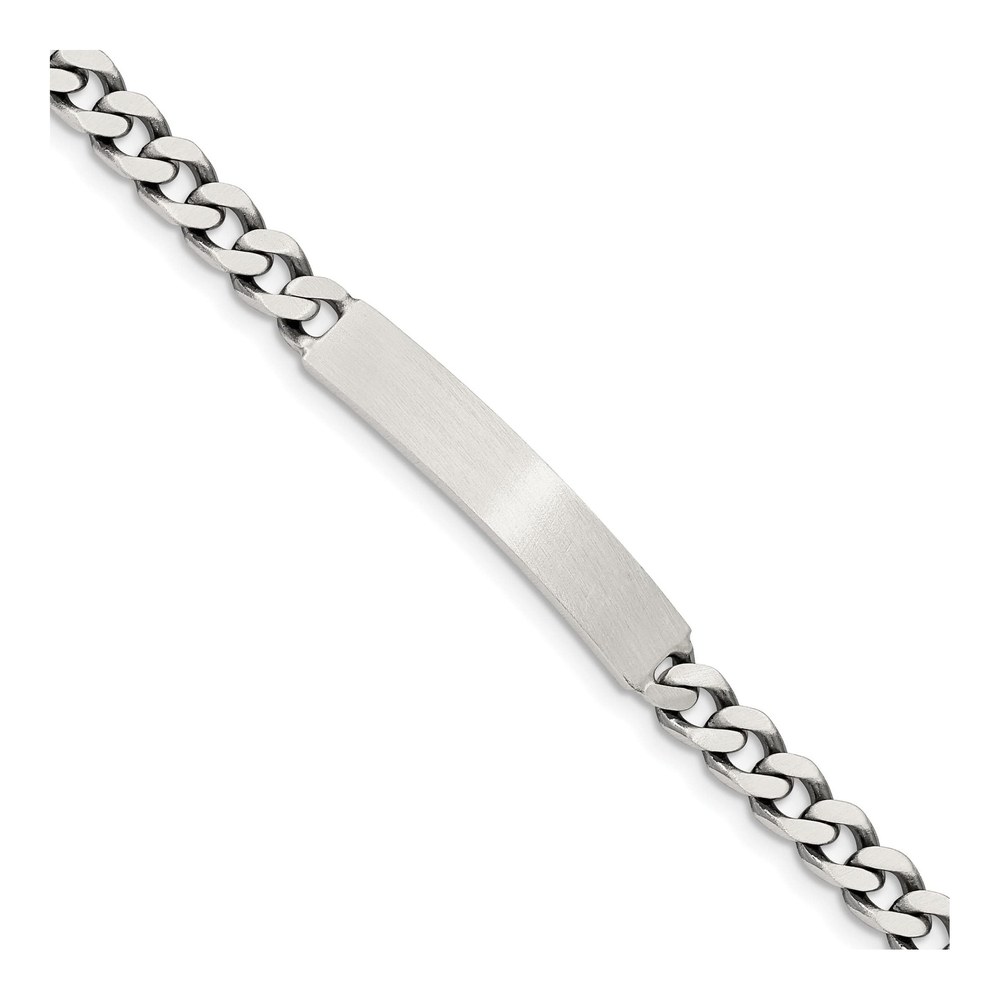 Sterling Silver Curb ID Bracelet
