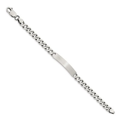 Sterling Silver Curb ID Bracelet – view 3