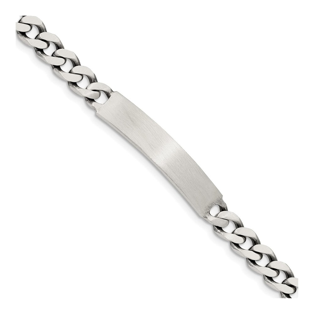 Sterling Silver Curb ID Bracelet