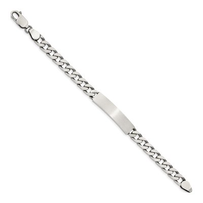 Sterling Silver Curb ID Bracelet – view 3