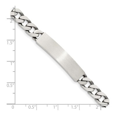Sterling Silver Curb ID Bracelet – view 4