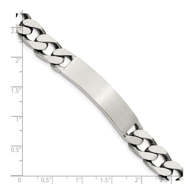 Sterling Silver Curb ID Bracelet – view 4