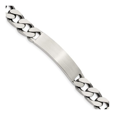 Sterling Silver Curb ID Bracelet