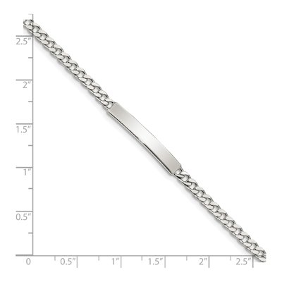 Sterling Silver Curb ID Bracelet – view 4