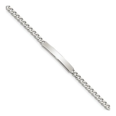 Sterling Silver Curb ID Bracelet