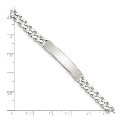 Sterling Silver Curb ID Bracelet – view 4