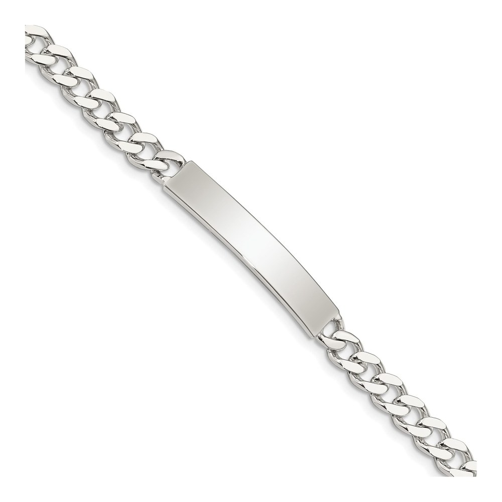 Sterling Silver Curb ID Bracelet