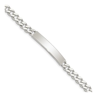 Sterling Silver Curb ID Bracelet