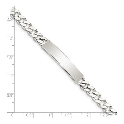 Sterling Silver Curb ID Bracelet – view 4