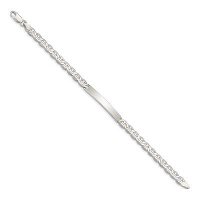 Sterling Silver Anchor ID Bracelet – view 3