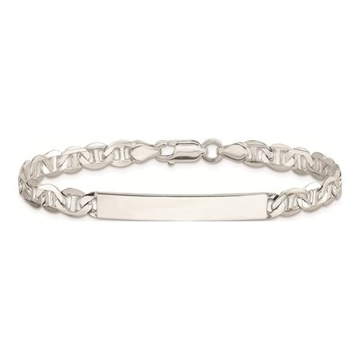 Sterling Silver Anchor ID Bracelet – view 4