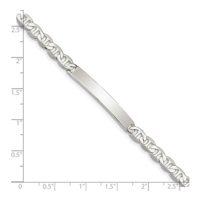 Sterling Silver Anchor ID Bracelet – view 5