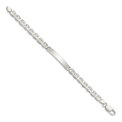 Sterling Silver Anchor ID Bracelet – view 3