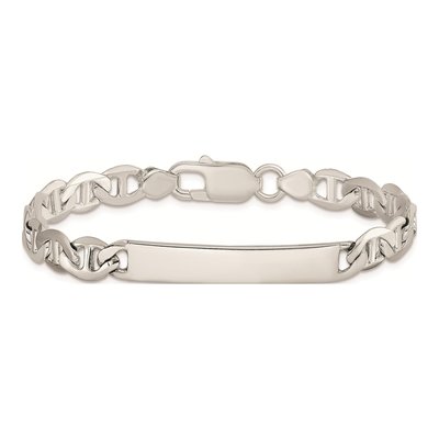 Sterling Silver Anchor ID Bracelet – view 4