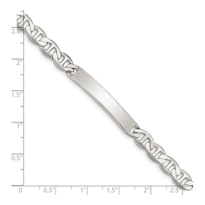 Sterling Silver Anchor ID Bracelet – view 5