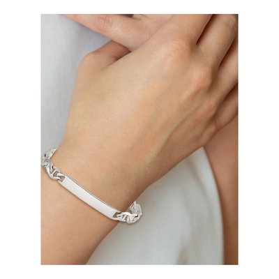 Sterling Silver Anchor ID Bracelet – view 6