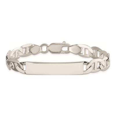 Sterling Silver Anchor ID Bracelet – view 4