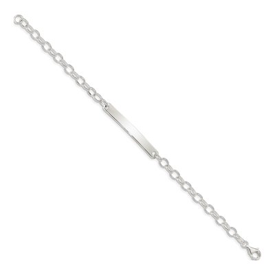 Sterling Silver Rolo ID Bracelet – view 3