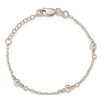 Sterling Silver Kids' Fancy Bracelet – view 5