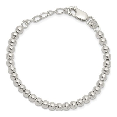Sterling Silver Girls' Beaded Bracelet – view 5