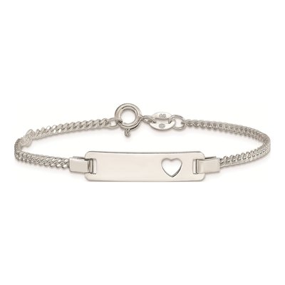 Sterling Silver Adjustable Baby ID Bracelet – view 4