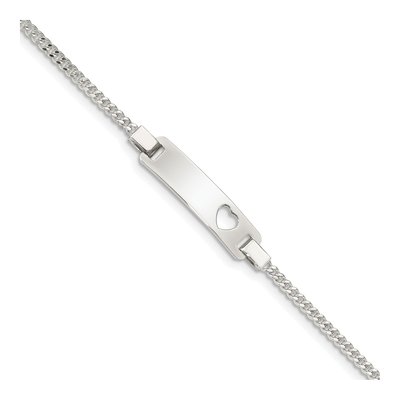Sterling Silver Adjustable Baby ID Bracelet