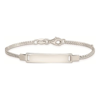 Sterling Silver Adjustable Baby ID Bracelet – view 4