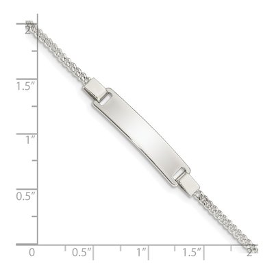 Sterling Silver Adjustable Baby ID Bracelet – view 5