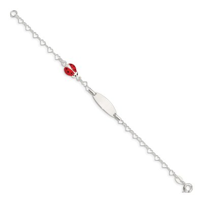Sterling Silver Bug Baby ID Bracelet – view 3