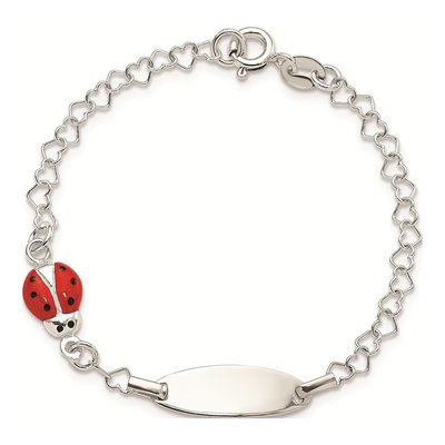 Sterling Silver Bug Baby ID Bracelet – view 4