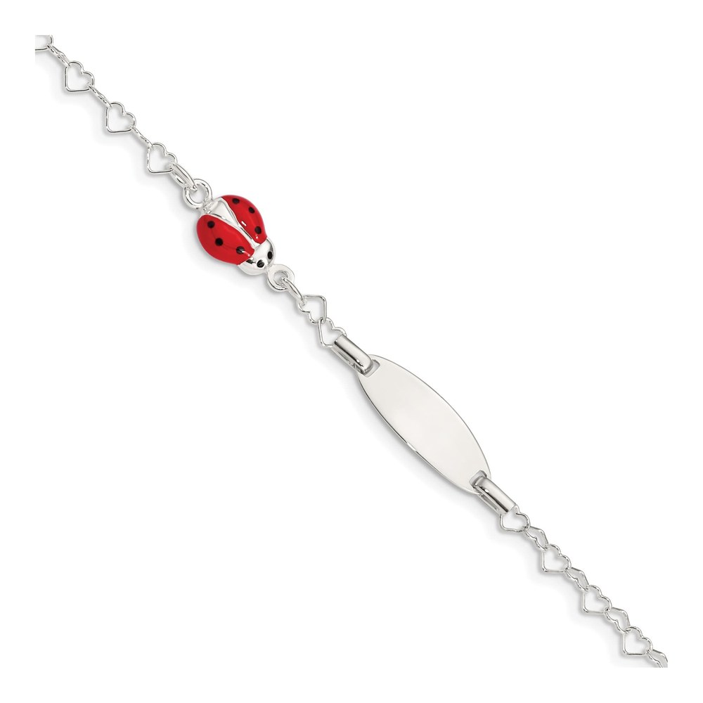 Sterling Silver Bug Baby ID Bracelet