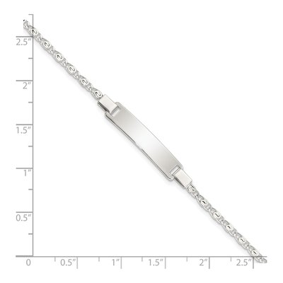 Sterling Silver Kids' ID Bracelet – view 5