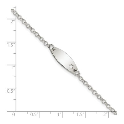 Sterling Silver Kids' ID Bracelet – view 3