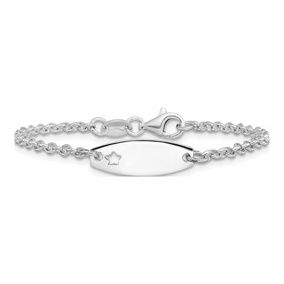 Sterling Silver Kids' ID Bracelet – view 4