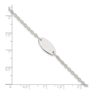 Sterling Silver Kids' ID Bracelet – view 3