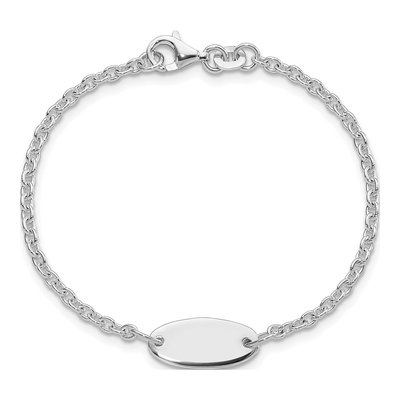 Sterling Silver Kids' ID Bracelet – view 4