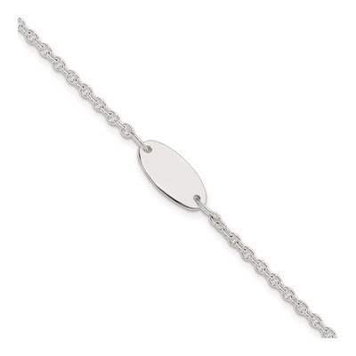 Sterling Silver Kids' ID Bracelet