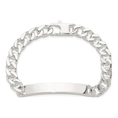 Sterling Silver Curb ID Bracelet – view 5
