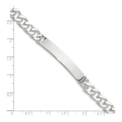 Sterling Silver Curb ID Bracelet – view 6