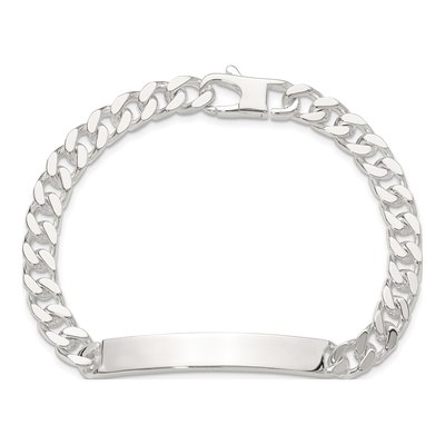 Sterling Silver Curb ID Bracelet – view 4