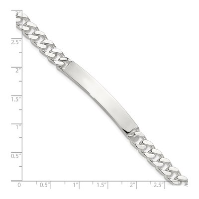 Sterling Silver Curb ID Bracelet – view 5