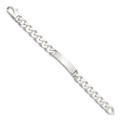 Sterling Silver Curb ID Bracelet – view 3