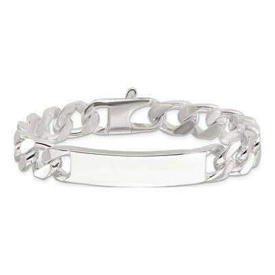 Sterling Silver Curb ID Bracelet – view 4
